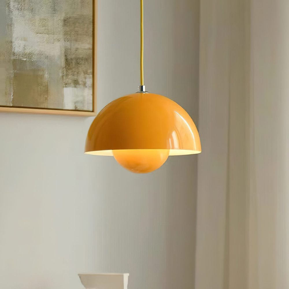 Layered Metal Dome Pendant Light, Mid-Century Style - view 28