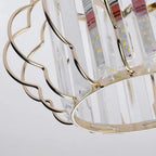 Prismatic Crystal Ceiling Light with Metal Fittings - view 9