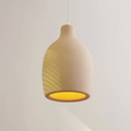 Textured Stone-Effect Pendant Light, Japandi Design - view 1