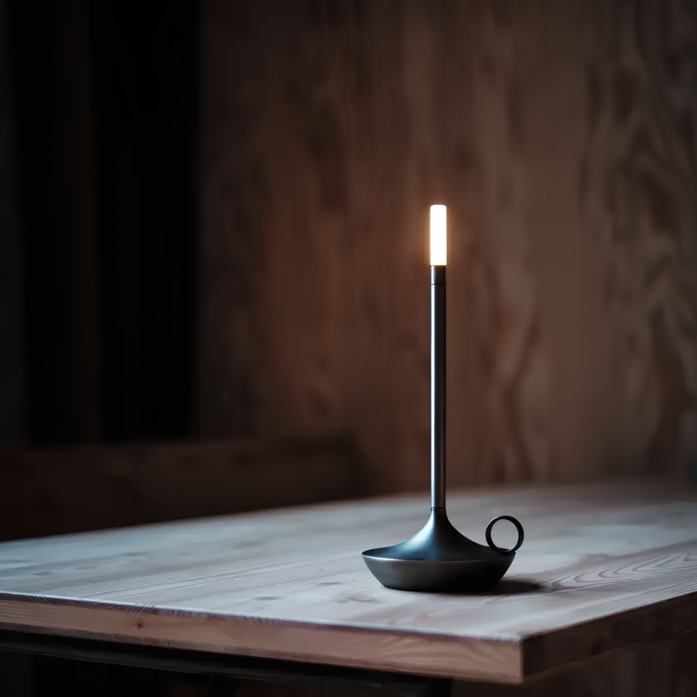 Rechargeable Candlestick Table Lamp with Touch Dimmer - view 1