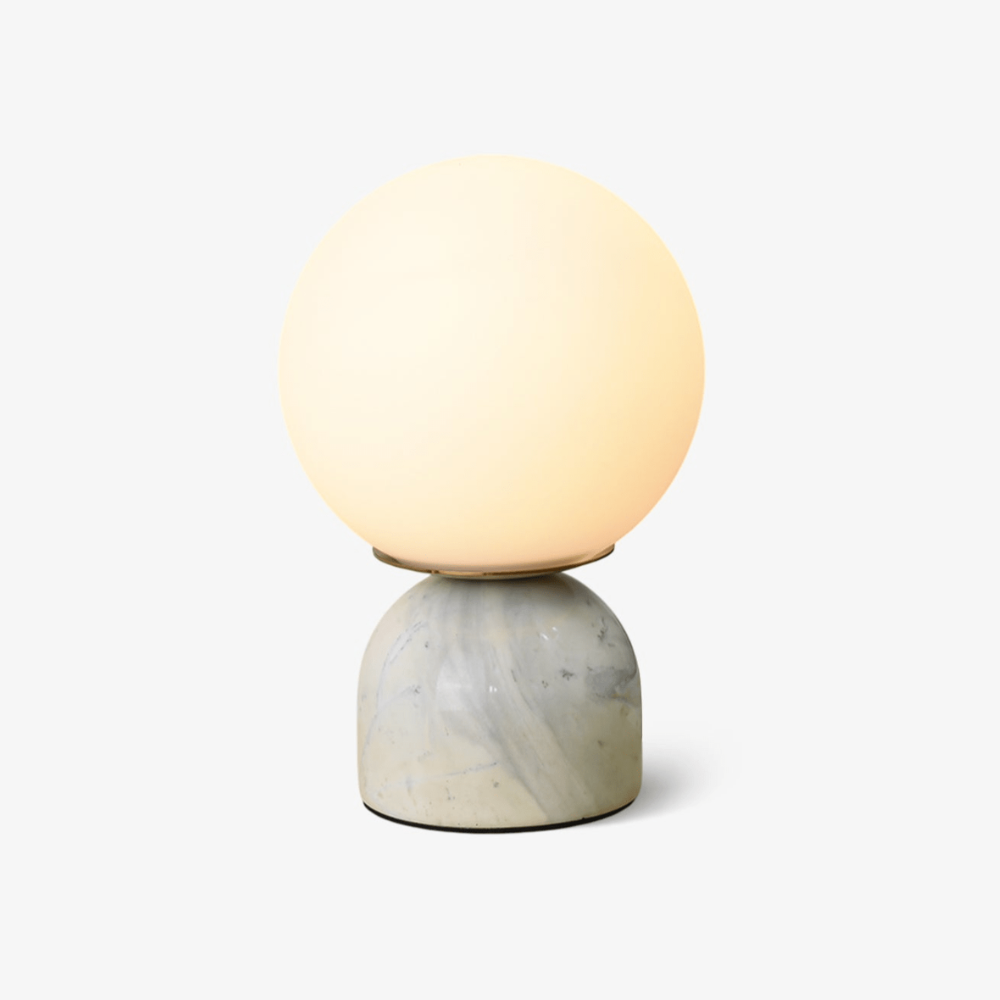 Marble Base Glass Globe Table Lamp, UK Plug - view 9