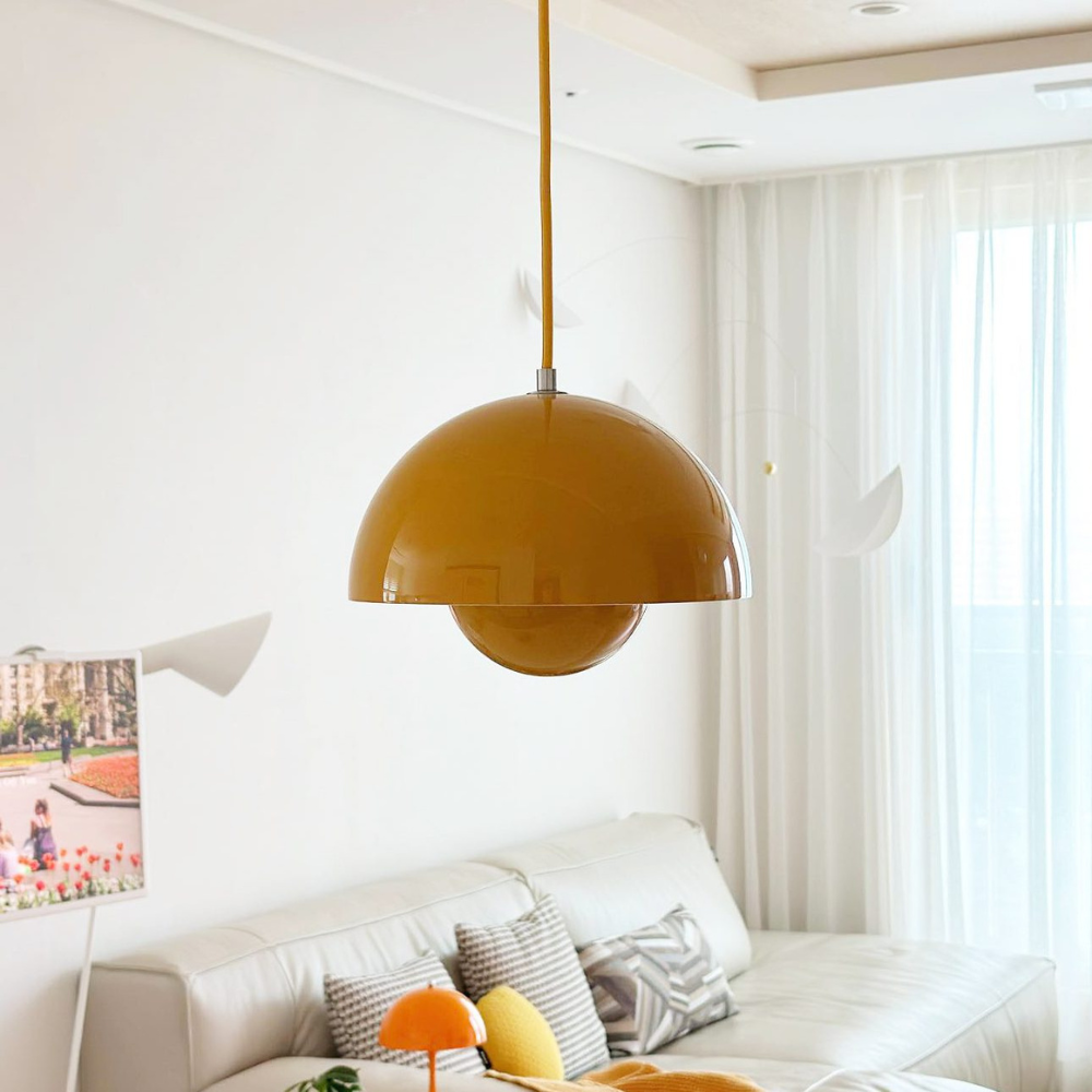 Layered Metal Dome Pendant Light, Mid-Century Style - view 27