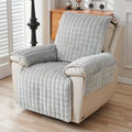 Quilted Recliner Cover — Charcoal Grey