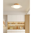 Cream Acrylic LED Flush Ceiling Light, 35 cm - view 7