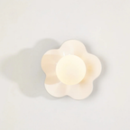 Flower Petal Wall Sconce, Danish Pastel Design - view 1