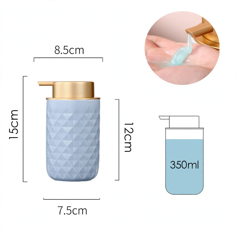 Textured Ceramic Pump Soap Dispenser – product image 7