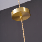 Glass Petal Pendant Light with Brass Fittings - view 15