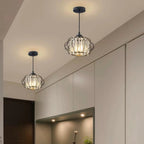 Prismatic Crystal Ceiling Light with Metal Fittings - view 11