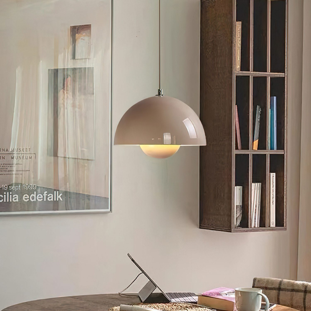 Layered Metal Dome Pendant Light, Mid-Century Style - view 25