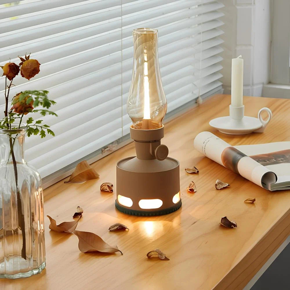 Rechargeable LED Lantern with Glass Chimney, USB-C - view 7