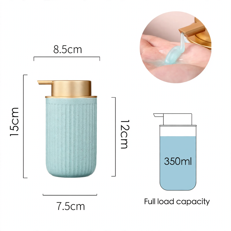 Textured Ceramic Pump Soap Dispenser – product image 2