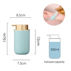 Textured Ceramic Pump Soap Dispenser – product image 2