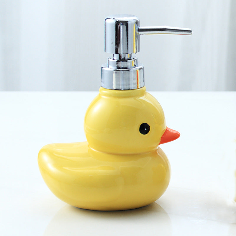 Duck Shape Ceramic Soap Dispenser – product image 6