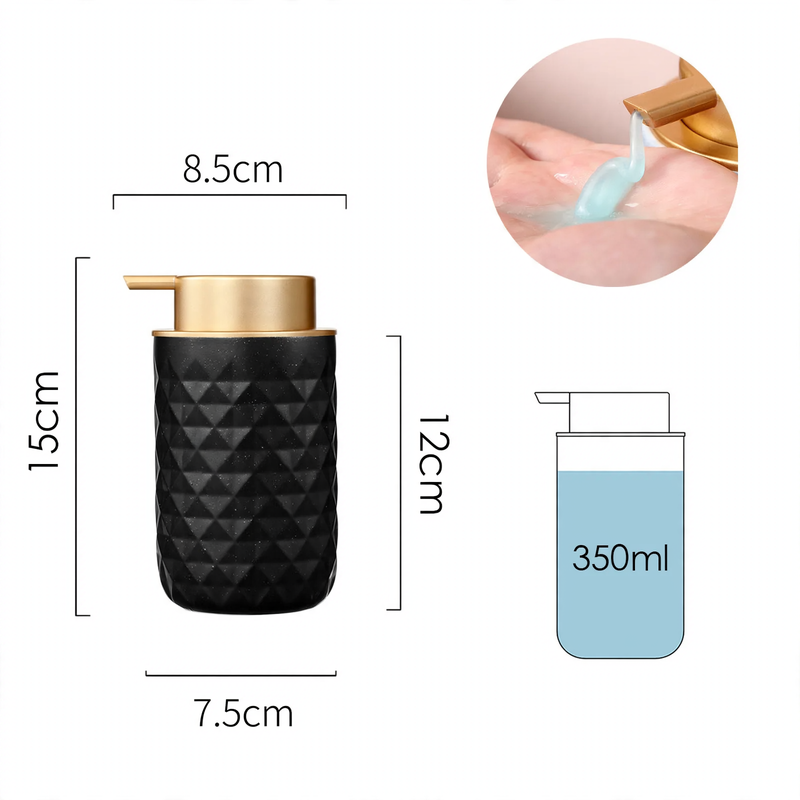 Textured Ceramic Pump Soap Dispenser – product image 4
