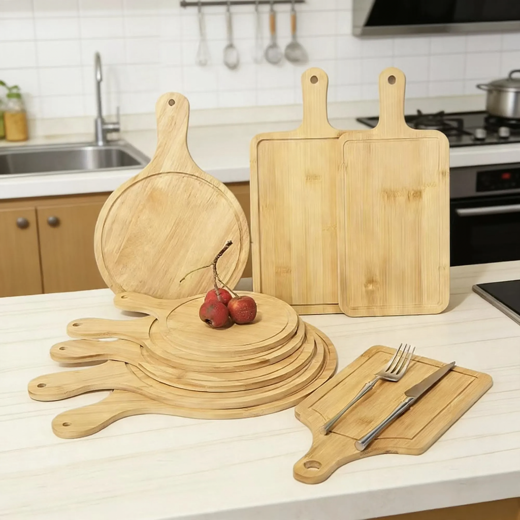 Round Wooden Serving Boards – product image 1