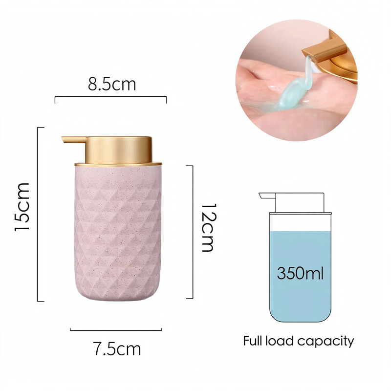 Textured Ceramic Pump Soap Dispenser – product image 11