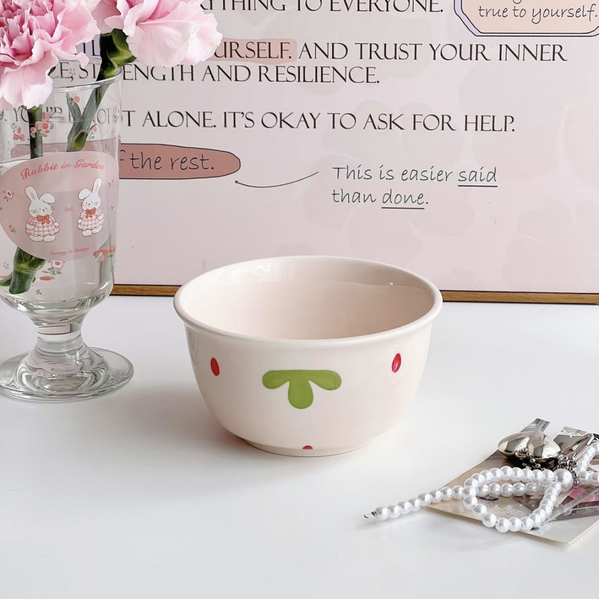 Strawberry Pattern Ceramic Bowl – product image 5