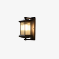 Tiered Glass Outdoor Wall Light, Warm White LED Porch Lamp - view 1