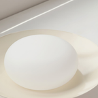 Cream Acrylic LED Flush Ceiling Light, 35 cm - view 20