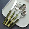 Green Bamboo Look Cutlery Set – product image 6