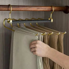 Folding Six-Bar Aluminium Trouser Hanger – image 2