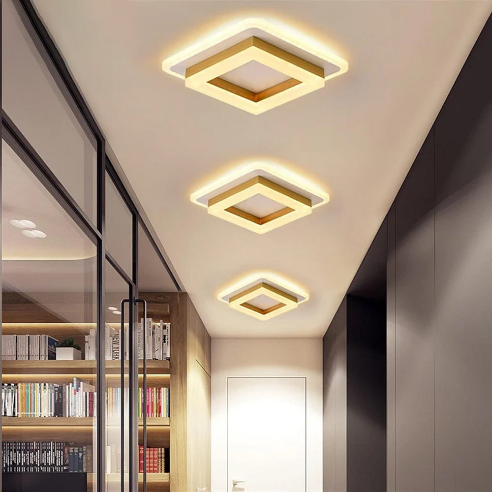 Bezel LED Flush Ceiling Light, Low-Profile Design - view 3