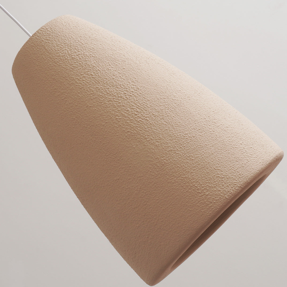 Textured Stone-Effect Pendant Light, Japandi Design - view 17
