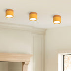 Wood-Effect LED Button Ceiling Light - view 11