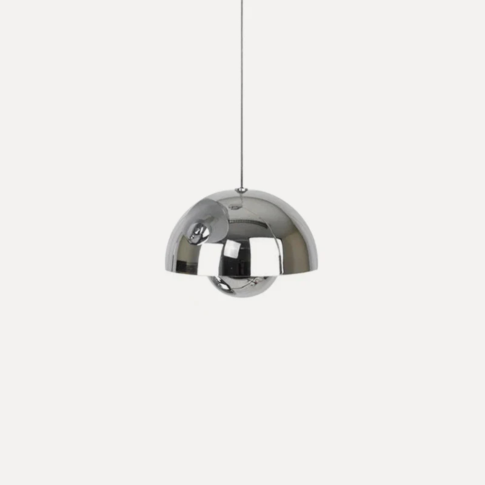 Layered Metal Dome Pendant Light, Mid-Century Style - view 42