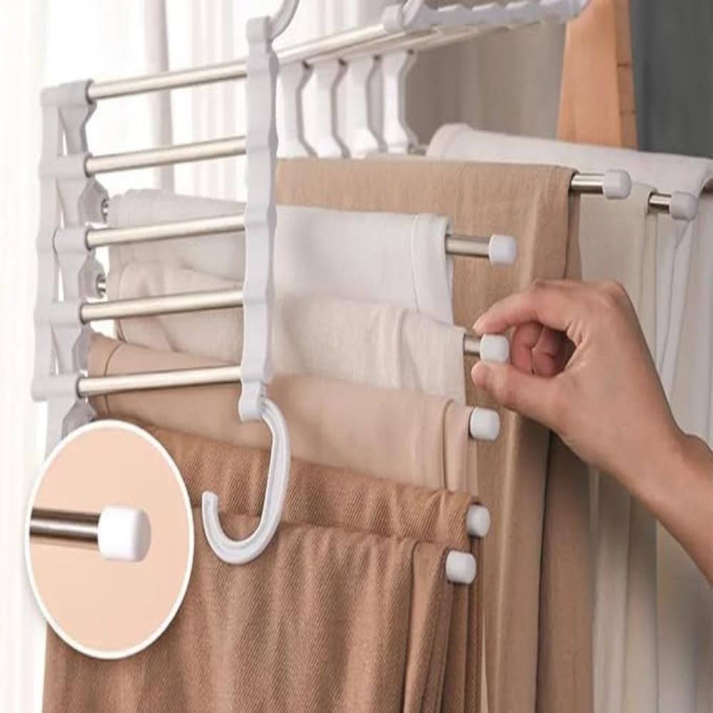 Foldable Five-Arm Trouser Hanger – image 1