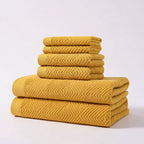 Cotton Bathroom Towel Set – 6 Pieces – image 2