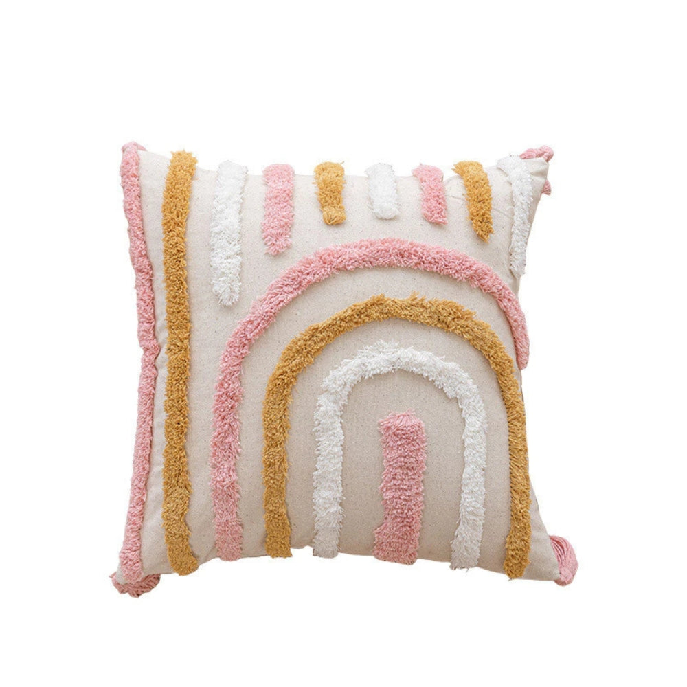 Tufted Geometric and Heart Cushion Cover – image 2