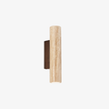 Travertine and Wood Wall Sconce with Up-and-Down Lighting - view 1