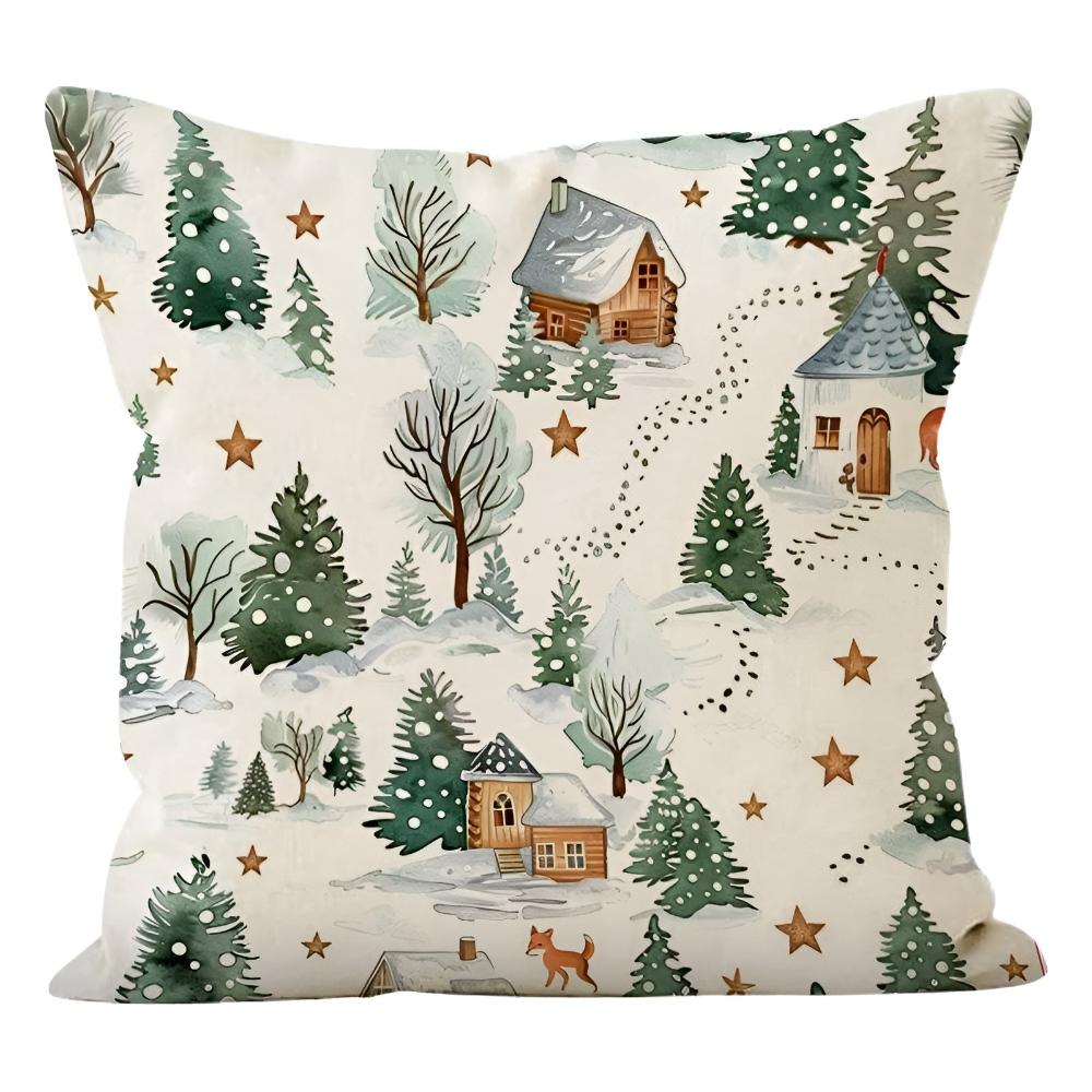 Winter Woodland Christmas Cushion Cover – image 4