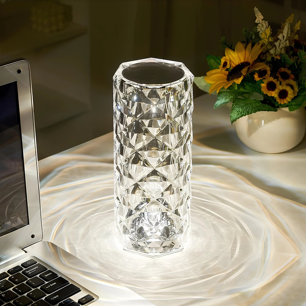 Crystal-Pattern USB-C Table Lamp with Remote, 16 Colours - view 6