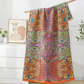 Patterned Cotton Gauze Bath Towel – image 1
