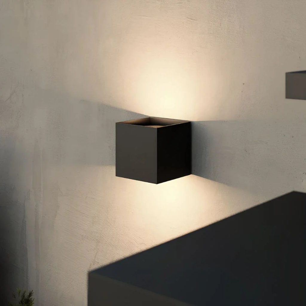 Adjustable-Beam LED Cube Wall Light - view 1