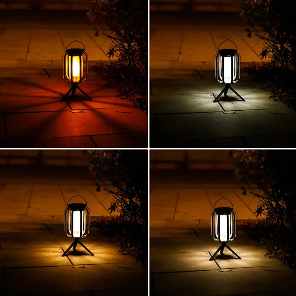 Solar Tripod Lantern for Patio and Outdoor Lighting - view 8