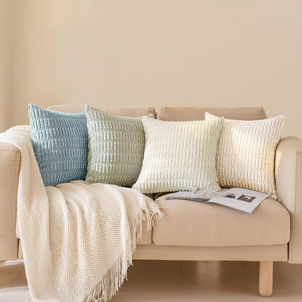 Ribbed Polyester Cushion Cover – image 1
