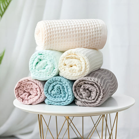 Waffle Weave Cotton Bath Towel – image 11