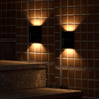 Solar Dual-Beam LED Wall Light for Gardens and Fences - view 12
