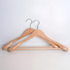 Wide-Shoulder Wooden Suit Hanger with Swivel Hook – image 2