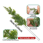 Artificial Pine Branch and Red Berry Decoration Set – image 3
