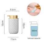 Textured Ceramic Pump Soap Dispenser – product image 3