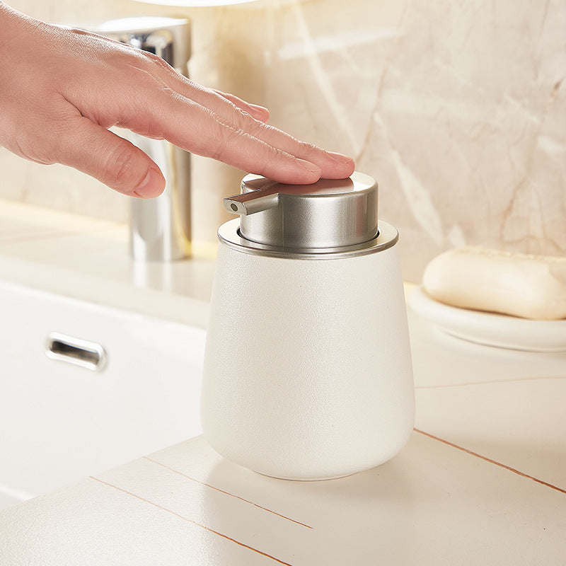 Rounded Ceramic Pump Soap Dispenser – product image 3