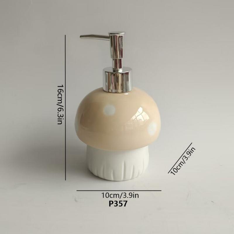 Mushroom Shape Ceramic Soap Dispenser – product image 5