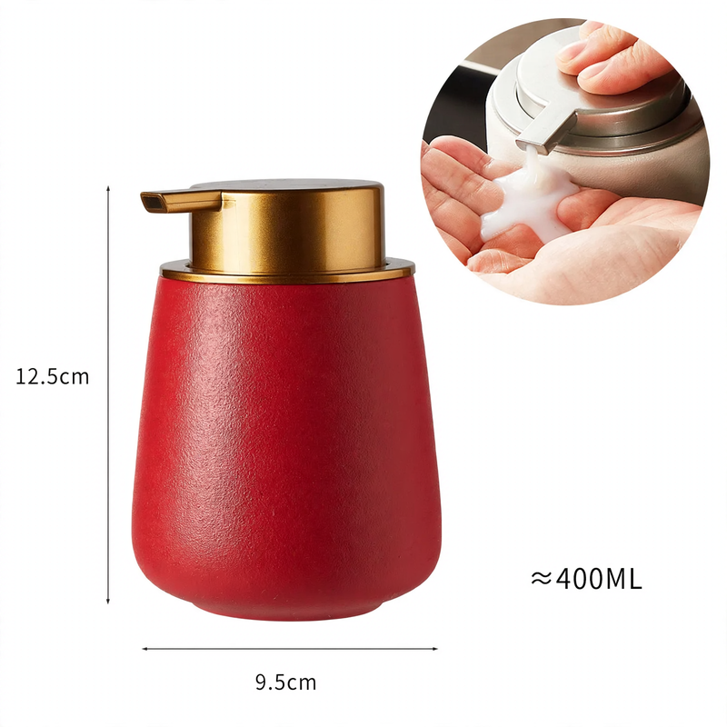 Rounded Ceramic Pump Soap Dispenser – product image 7