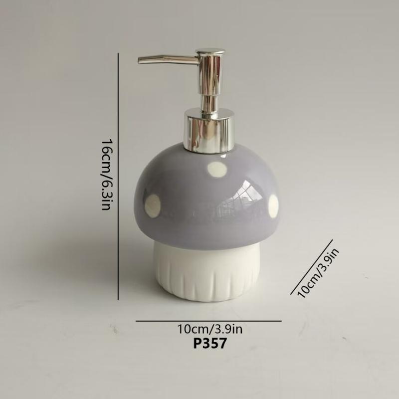 Mushroom Shape Ceramic Soap Dispenser – product image 8