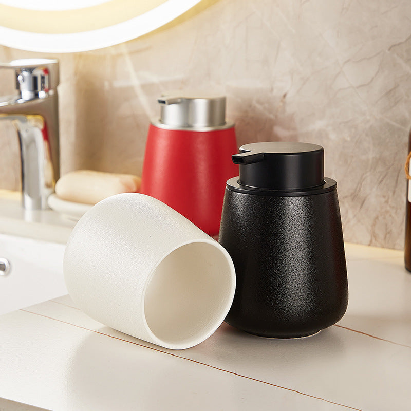 Rounded Ceramic Pump Soap Dispenser – product image 2
