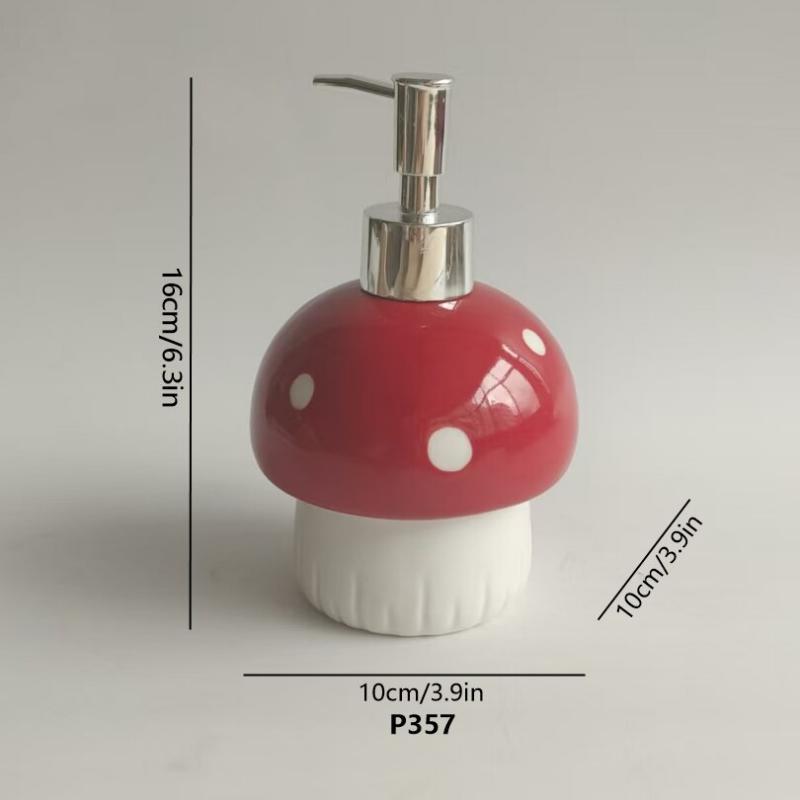 Mushroom Shape Ceramic Soap Dispenser – product image 4